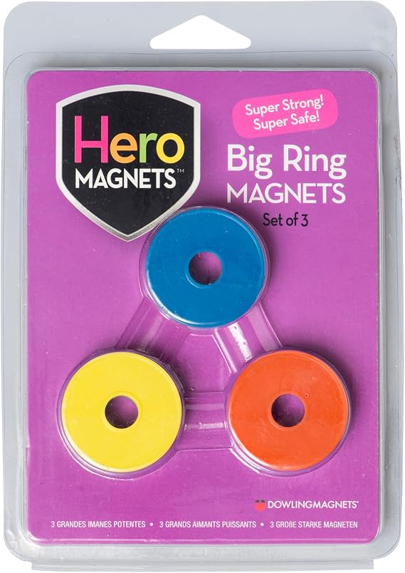 Dowling Magnets Big Ring Magnets, Set of 3