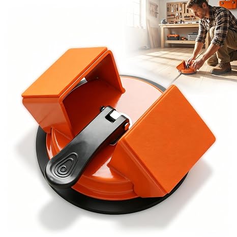 Heavy Duty Floor Gap Fixer Tool for Laminate & Vinyl Flooring, Dual 45 Striking Surface with Strong Suction Cup, Professional Floor Gap Repair Tool for Floating & Hardwood Floors