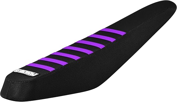 Enjoy Mfg Seat Cover - Compatible with ZOOZ UU750 UU1100 UF1200 E-Bike Black w/Ribs #391 (All Black/Purple Ribs)