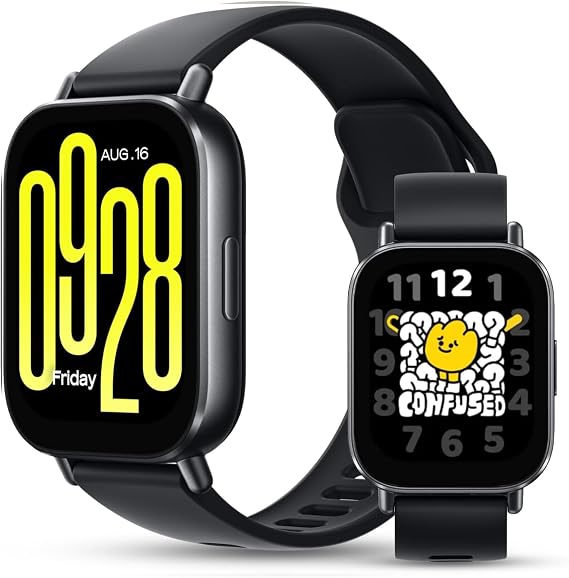 Xiaomi Redmi 5 Active Smart Watch, Step Counter Watch for Women Men with 2" LCD Large Display, 140 Sports Modes, 5ATM Waterproof (Active-Midnight Black)