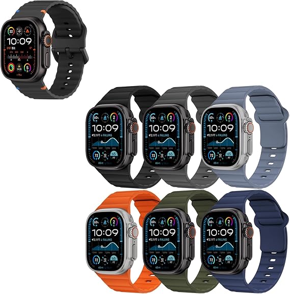 Waterproof Breathable Soft Silicone Sport for Apple Watch Band