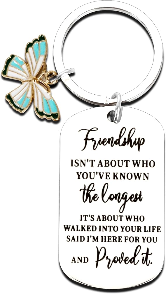 Friendship Gifts for Women - Inspirational Keychains for Christmas & Birthday