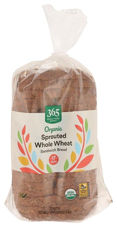 365 by Whole Foods Market Organic Sprouted Whole Wheat Bread, 22 OZ