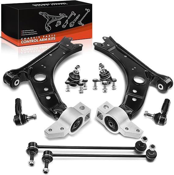Frankberg 8x Querlenker Satz Vorne Unten Kompatibel mit A3 8P1 A3 Sportback 8PA Golf Plus 521 5M1 Van 521 Golf V 1K1 Golf VI 5K1 J.e.t.t.a III 1K2