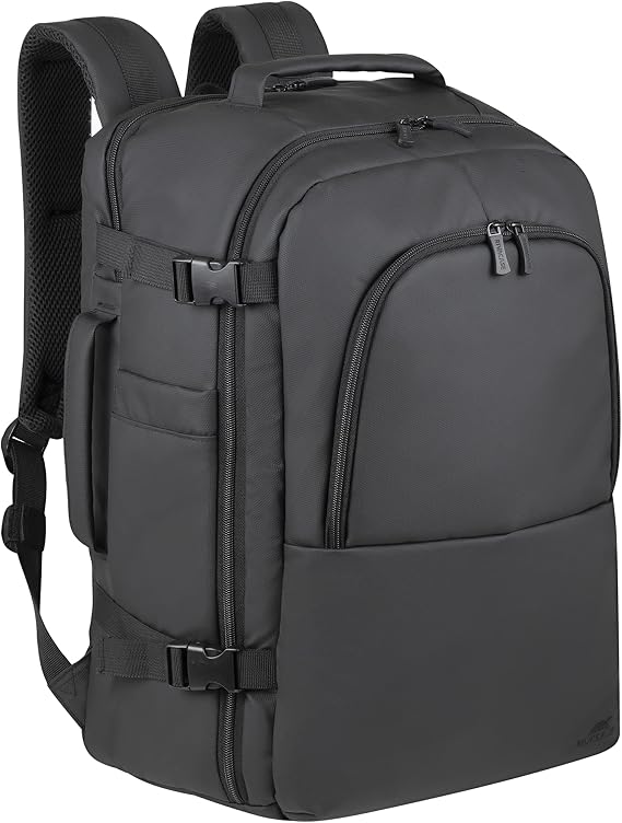 RIVACASE 8465 Black ECO Laptop Backpack 17.3 Inches, Black, 17,3"