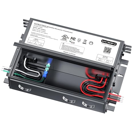 24V Dimmable LED Driver, 192W Triac ELV/MLV LED Transformer Compatible with Lutron&Leviton Switches, Dimmable Power Supply 192W 24V for Light Smooth Flicker Free Dimming