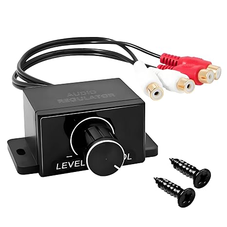 Universal Car Amplifier RCA Level Controller,Bass Volume Control Knob