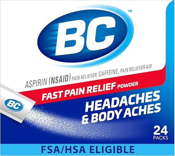 BC Powder Pain Relief, Headache Relief, Original Strength, 24 Count