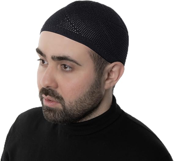 Modefa Islamic Premium Turkish Dervish Kufi Hats for Men Lightweight Breathable Muslim Cap One Size Fit