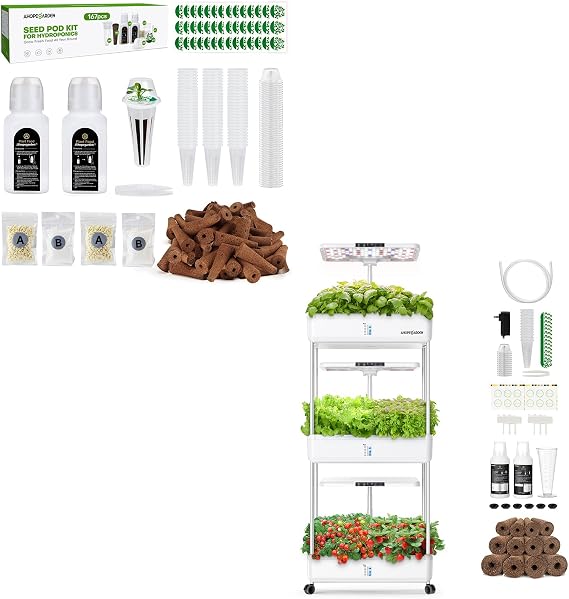 Hydroponics Growing System Indoor Garden with 167pcs Seed Compatible