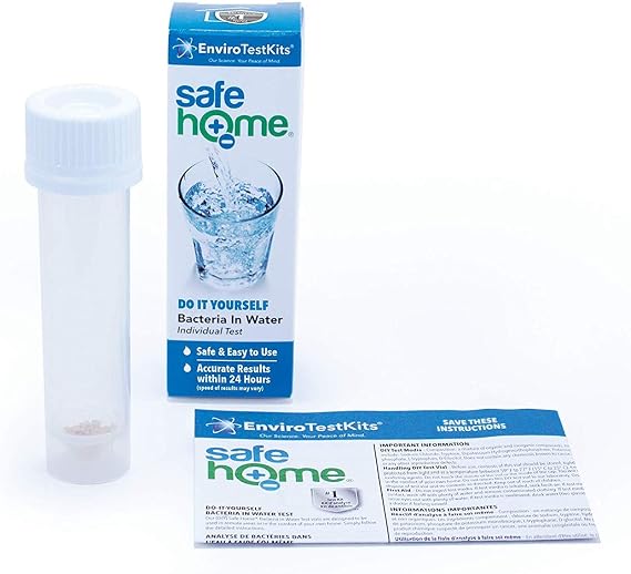 Safe Home BACTERIA in Water Test Kit DIY Testing for Total Coliform Bacteria Includes E. coli