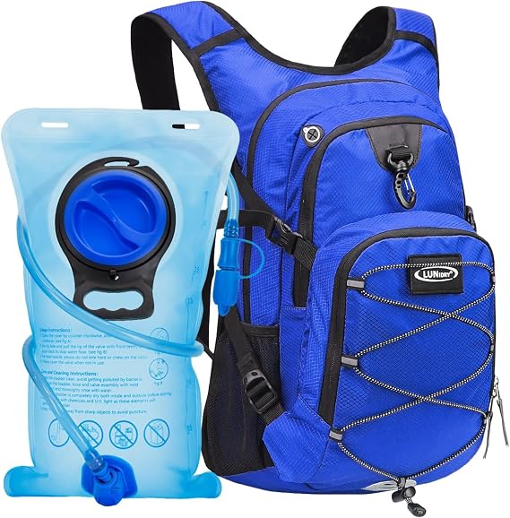 Hydration Backpack with 3L Water Bladder, Insulated Running Hydration Pack Hydropack, Lightweight Water Backpack for Hiking Cycling Camping Biking for Men Women