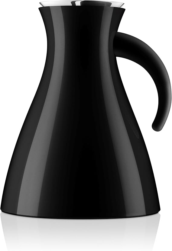 Eva Solo Wide Base Vacuum Jug, 1-Liter, Black