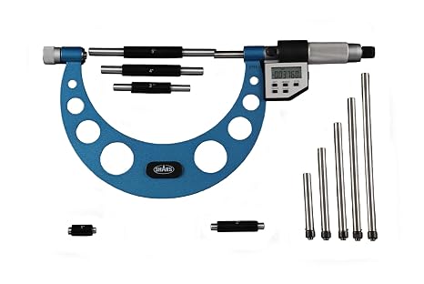 Shars 0-6" Electronic Interchangeable Anvil Micrometer Set 303-2420 R]
