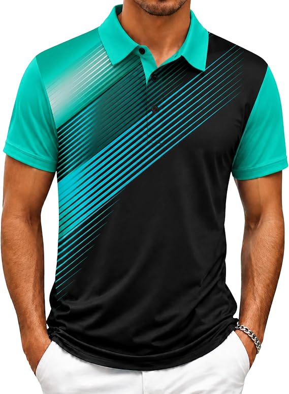 ZITY Mens Golf Shirt Short Sleeve Athletic Casual Work Collared Polo Tshirt
