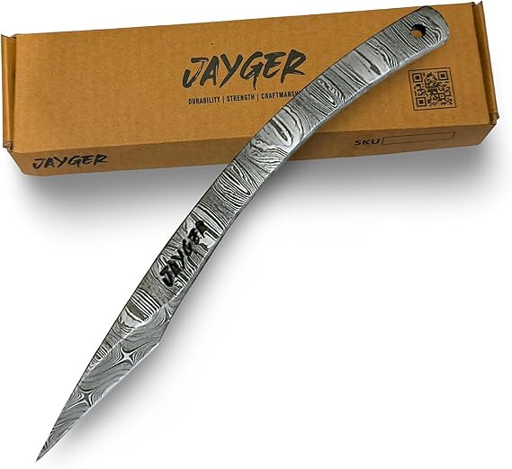 Handmade Kiridashi Knife Precision Japanese Left Hand Marking Tool Damascus Steel Curved Blade Compact Carving & Craft Knife for Woodworking, Leatherwork, DIY & Artisan Use