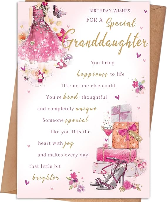 Granddaughter Birthday Card