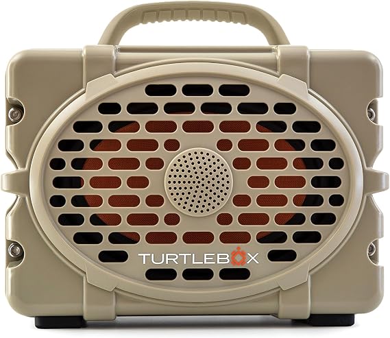 Turtlebox Original Gen 3 Outdoor Bluetooth Speaker, Waterproof, Tan/Tan