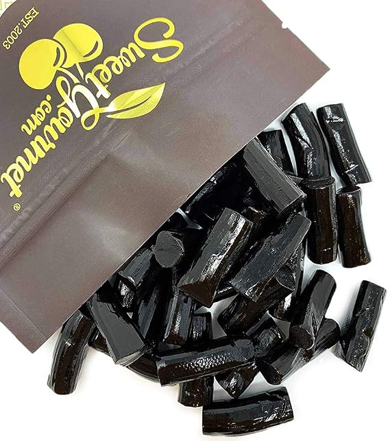 SweetGourmet Finnska Soft Black Licorice Candy, Premium Finnish Style Soft Licorice, 2 Pounds