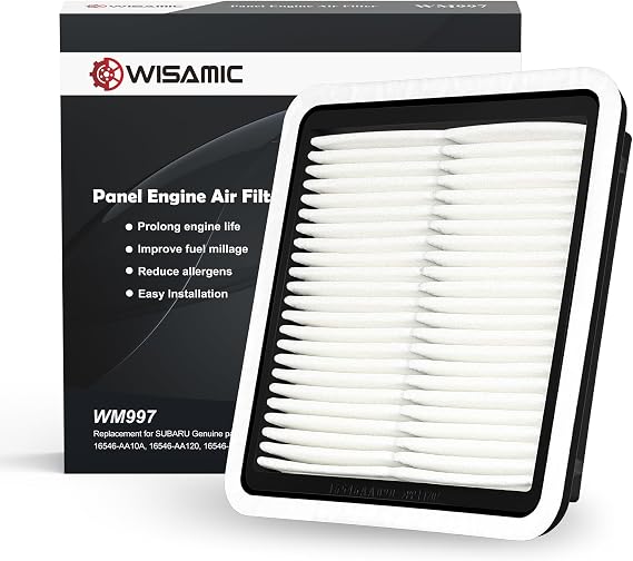 WISAMIC WM997 (CA9997) Engine Air Filter Replacement for Subaru | For Subaru Outback(2005-2018) Forester(2009-2018) Legacy(2008-2018) WRX(2015-2018) XV Crosstrek(2013-2015) Tribeca(2006-2014)