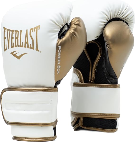 Everlast Powerlock OG & Powerlock 2R Boxing Gloves, Boxing Gloves for Bags, Mitt Work & Sparring, Hook & Loop System, Advanced Foam Technology, Ergonomic Grip - Authentic Everlast Gear