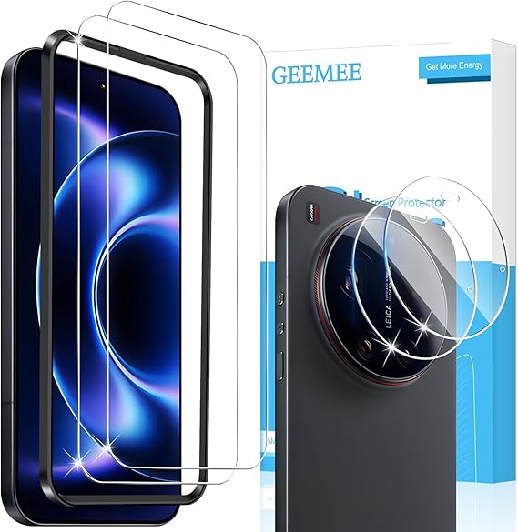 Tempered Glass Screen Protector for Xiaomi Mi 17 Ultra Pack of 2 + 2 Screen Protector + Camera Screen Protector 9H HD Film Hardness Tempered Protective Glass High Sensitivity Screen Protector