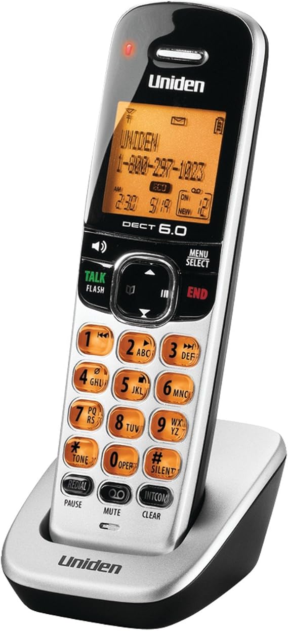 DCX170 DECT 6.0 Cordless Handset with Caller ID, Silver, 1 Handset