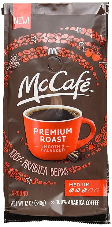 McCafe Premium Medium Roast Ground Coffee (12 oz Bags, Pack of 6)