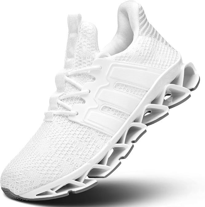 Men's Breathable Walking Shoes Non Slip Casual Sport Tennis Running Shoes Athletic Gym Blade Fashion Sneakers