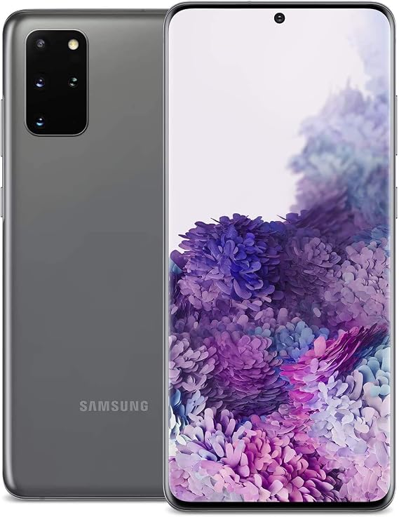 Samsung Galaxy S20+ Plus 5G Factory Unlocked Android Cell Phone SM-G986U US Version | 128GB | Fingerprint ID & Facial Recognition | Long-Lasting Battery (Cosmic Gray, 128GB)