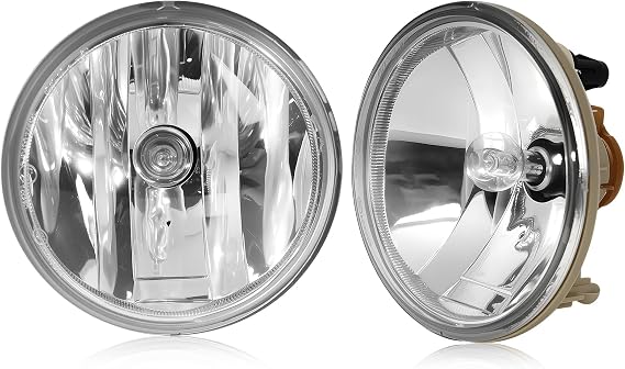 Fog Lights Compatible with 2007-2014 Chevy Suburban/Tahoe/ 07-13 Avalanche/ 10-13 Camaro/ 15-16 Colorado/ 15 Silverado/GMC Acadia/Yukon for replacement (Clear Lens)