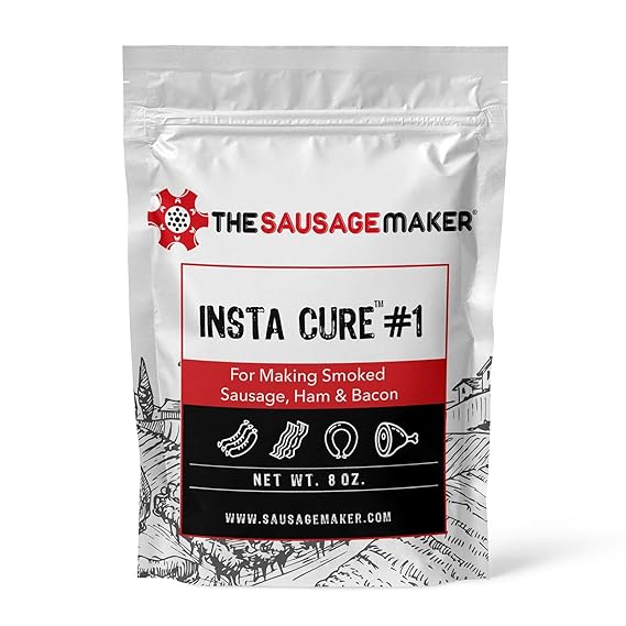 Insta Cure #1, 1 Lb Pink Curing Salt, Prague Powder, Quick Cure For Meat, Sausage, Ham, Bacon, Made In USA - The Sausage Maker