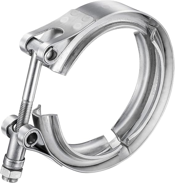 1.5 Inch V Band Clamp 304 Stainless Steel, for Turbo Exhaust Downpipe, Racing Ford Pickup Truck Exchange Exhaust Systems
