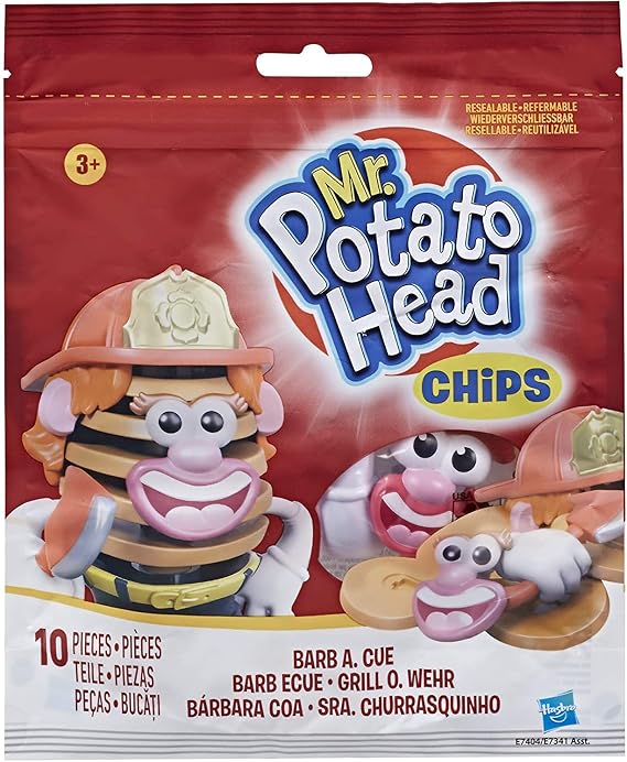 Mr. Potato Head Chips: Barb A. Cue, Toy for Kids Ages 3 and Up; Mr. Potato Head Figure; Mrs. Potato Head