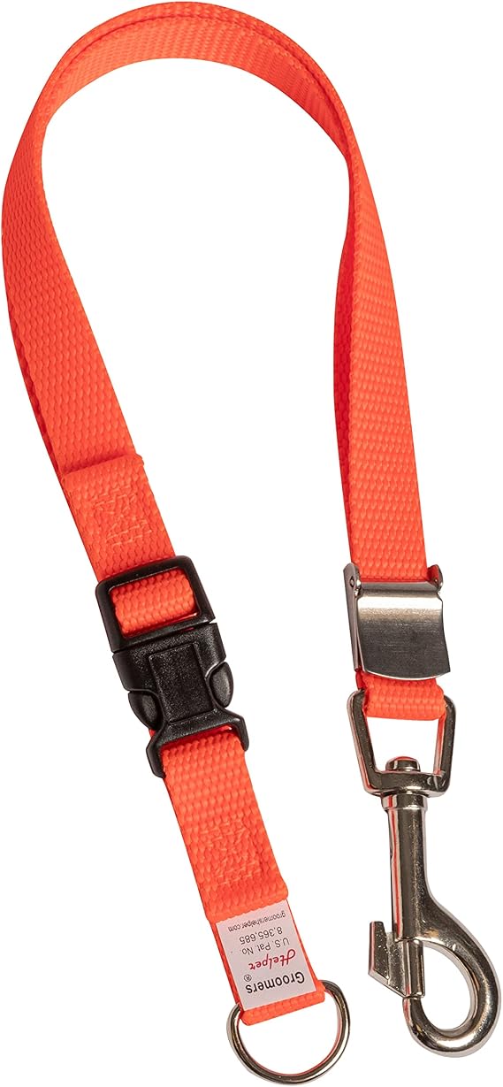 Groomers Helper 5/8" Professional Safety Loop - Industry's, Pet Grooming Safety Loop (Orange)