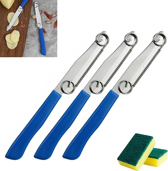 Quick Slicing Knife, Cut-proof Hands Quick Slicing Knife, 8in Paring knife, Slicing Knife for Peeling and Slicing - Essential Tool for Every Kitchen (3Pcs)