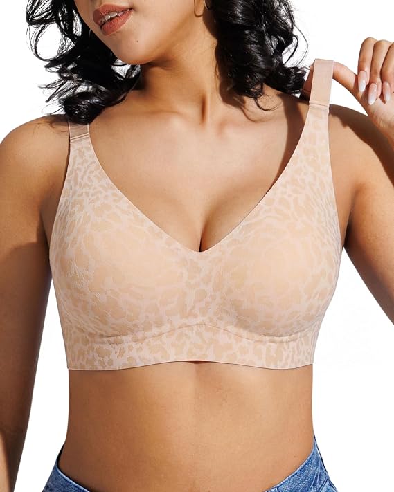 Popilush Wireless Bras for Women No Underwire Seamless Bra