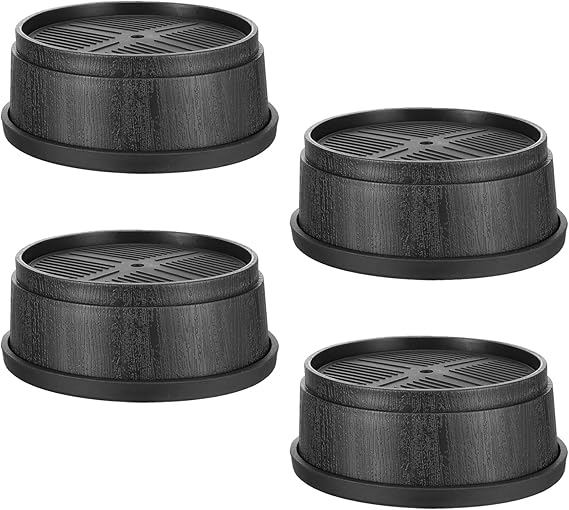 4 Pcs Adjustable Furniture Risers, Heavy Duty Bed Risers, Sofa Riser, 1", 2", 3" Stackable Bed Lifter for Chair Table and Various Types of Furniture