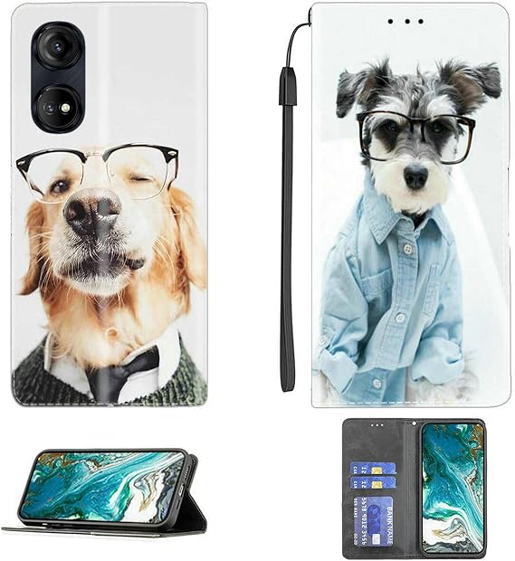 jioeuinly Case Compatible for Logicom Smart Pro Phone Case Cover [with Tempered Glass Screen Protector] PU Leather Kickstand Magnetic Wallet Case CPT52