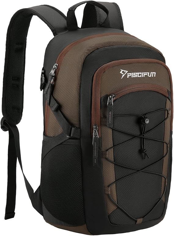 Piscifun Insulated Cooler Backpack, Leakproof Lightweight Cooler Bag, Soft Backpack Cooler for Men and Women Bag Cooler for Lunch, Picnic, Fishing, Hiking, Camping,Park, Day Trip