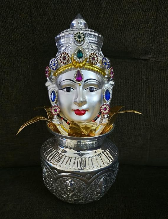 German Silver Pooja Set for varalakshmi Pooja/Housewarming/Diwali