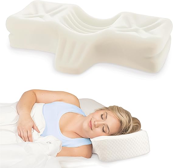 Therapeutica Ergonomic Cervical Pillow for Neck Pain Relief, Average, WH