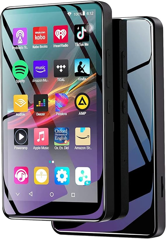 MP3 Player with Bluetooth and WiFi, Android 5" IPS Music Player, Supports Custom APK Installation, Spotify, Audible, Pandora, Apple Music, Amazon Music,up to 1 TB