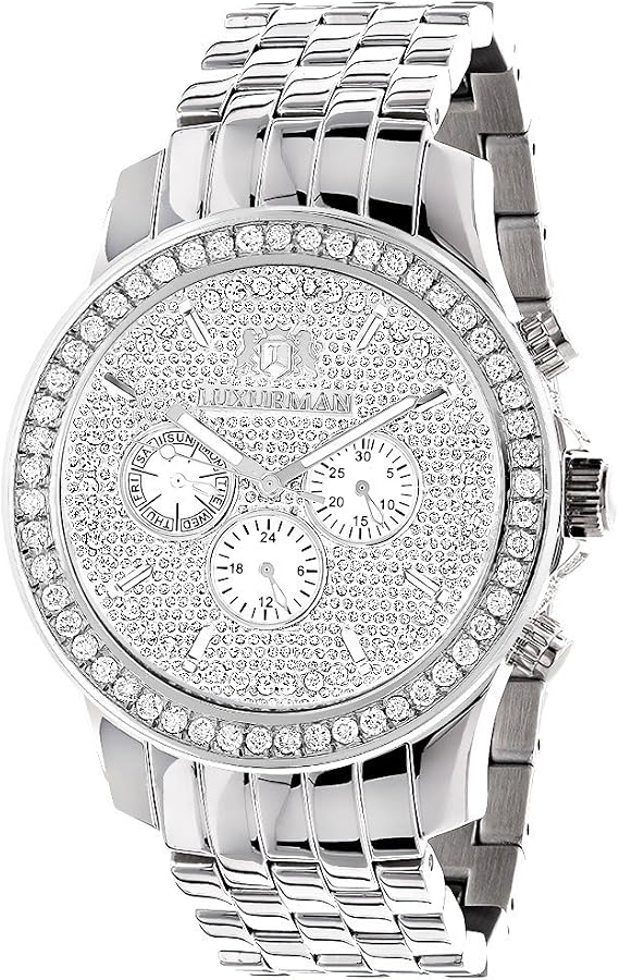 Watches Mens Diamond Watch 3 ct