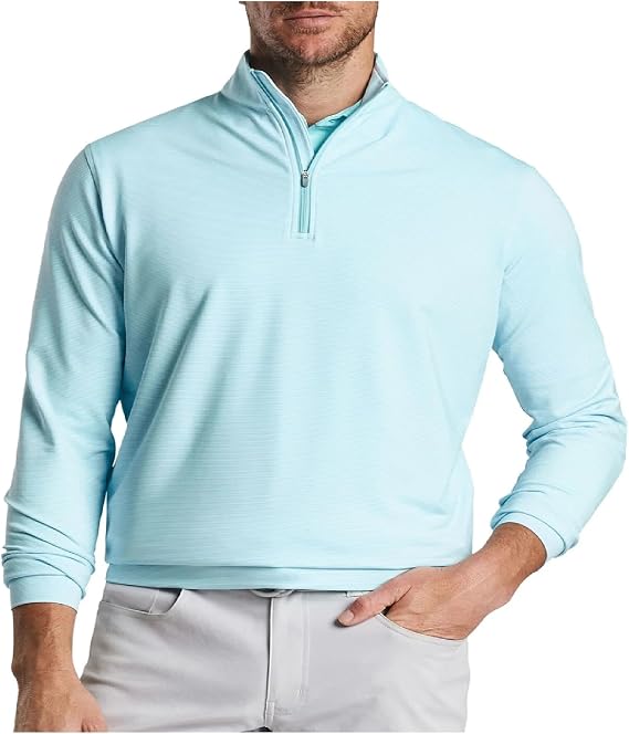 Peter Millar Perth Sugar Stripe Performance Quarter-Zip