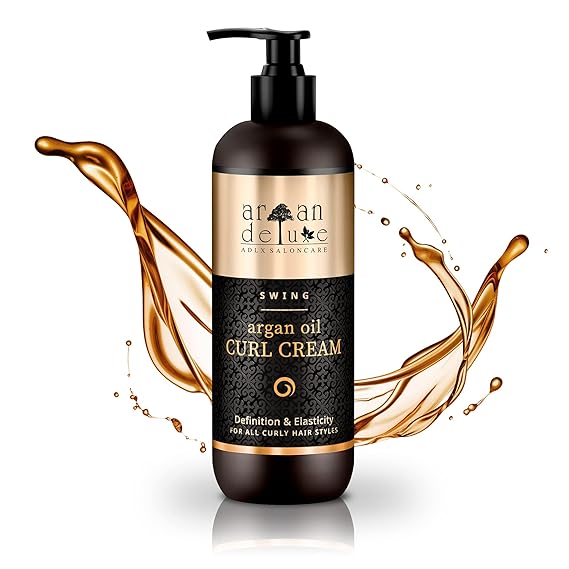 Argan Deluxe Curl Defining Cream in professional quality 8.11 fl oz - Curl care cream with argan oil for shine, moisture and elasticity for curly hair