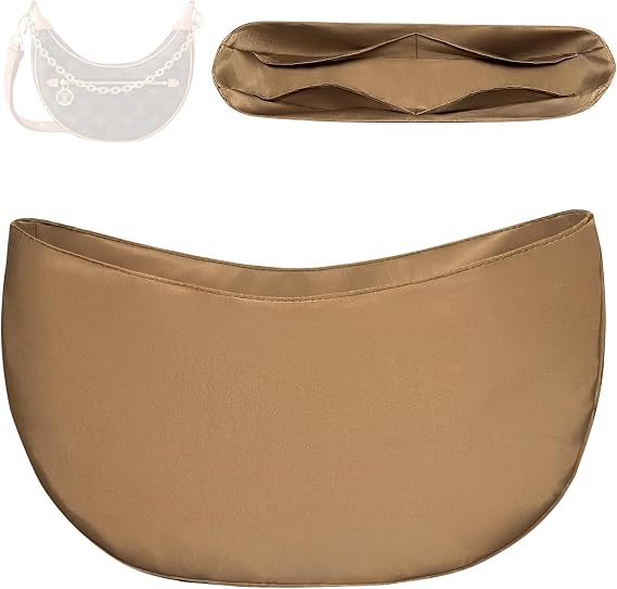 Purse Organizer Insert, Slim Inside Bag Organizer Insert Fit for LV Loop Hobo Inner Liner Half Moon Bag (loop)