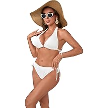 ALLHANA Sexy Bikini Sets for Women Two Piece Swimsuit - String Triangle Bikini Cheeky Boho Gold Brazilian Style Low Rise