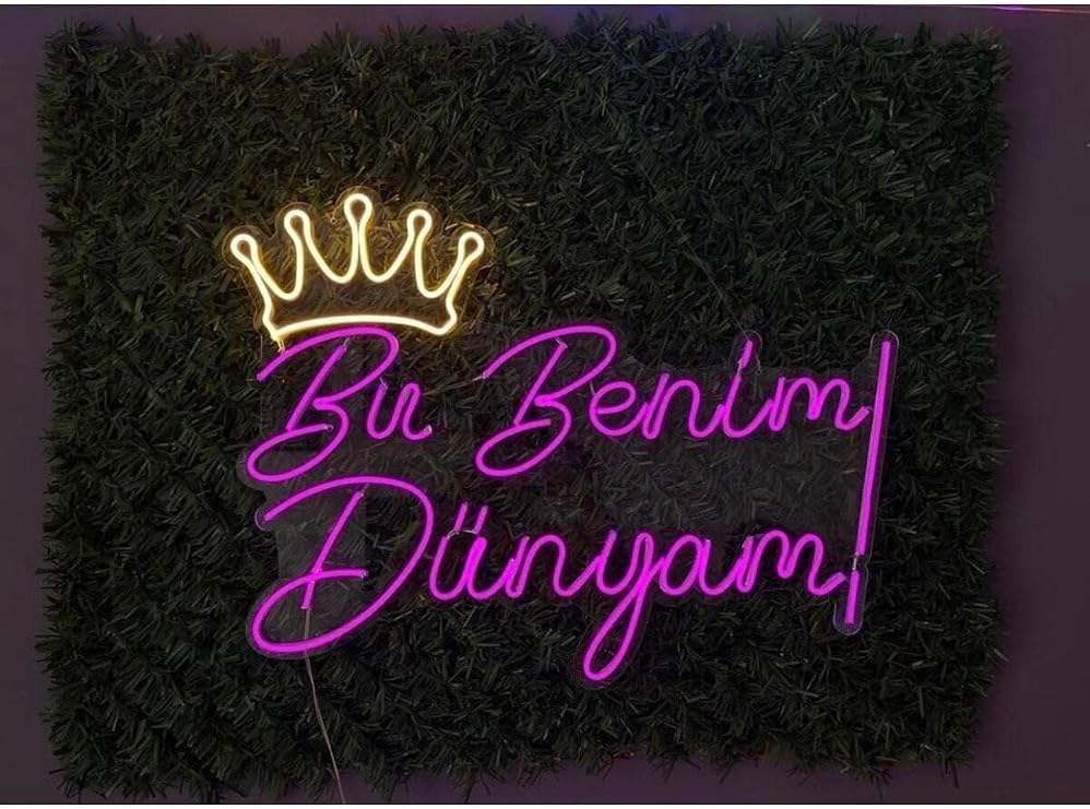 Bu Benim Dünyam Neon Led Yazı