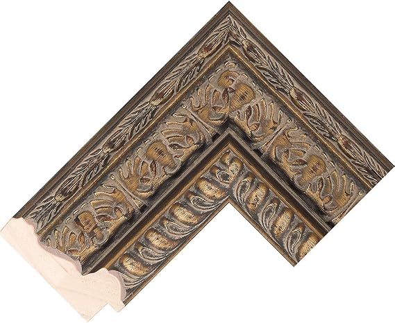 Customisable Bezel/Frame compatible with the Samsung Frame TV (55 inch) - Ornate Gold Frames (Florence Aged Gold 80mm)